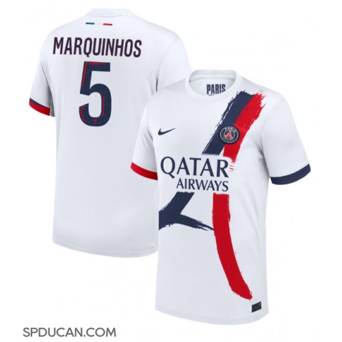 Muški Nogometni Dres Paris Saint-Germain Marquinhos #5 Gostujuci 2024-25 Kratak Rukav